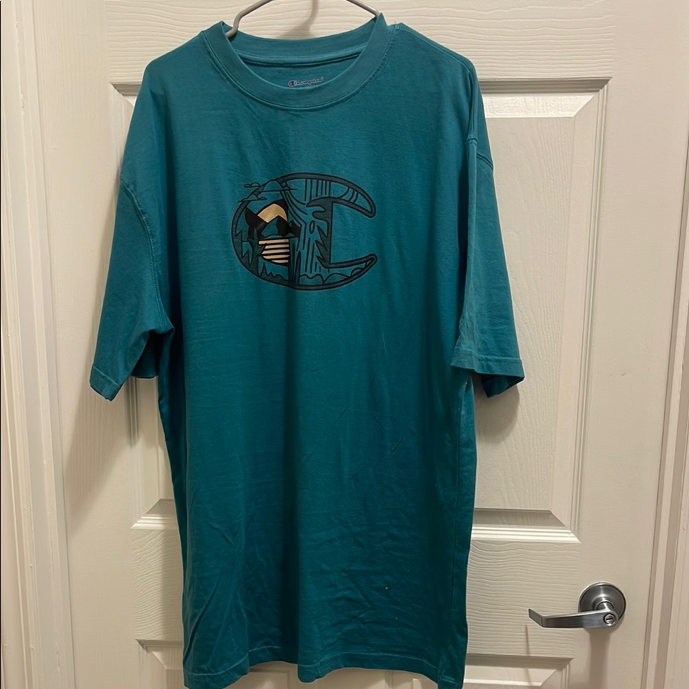Champion Men's Teal T-Shirt